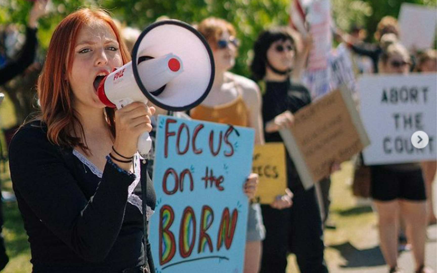 Anti-American, pro-abortion rally spills into streets of downtown ...